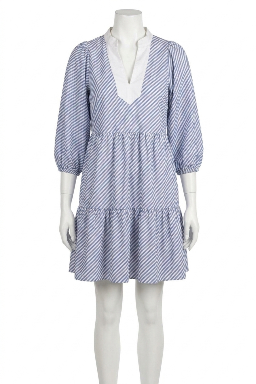NEW SMITH & QUINN tory dress in chambray stripe